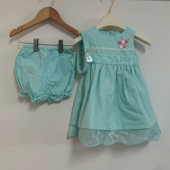 Other - Vintage Baby Linen Dress Set